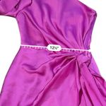 Solace London Marcie One Shoulder Draped Knot Mini Dress in Fuchsia Pink Sz 2 Photo 11