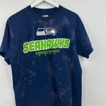 NFL Seattle Seahawks Bleach Dyed Short Sleeve Shirt Size Large Photo 1