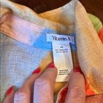 Vitamin A Multicolor Linen oversized shirt with matching sarong perfect condition Photo 2