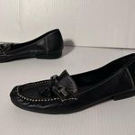 Mootsies Tootsies Black leather slip on loafers women size 8.5 Photo 2