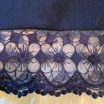 Jun & Ivy Francesca’s Lace Trim Skirt Navy Blue S Photo 5