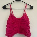 Free People  Intimately Ruched Pink Cami Tank Top M/L Stretch Intimates Photo 0
