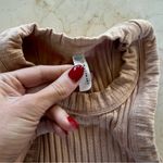 Free People Movement Beige Ribbed High Neck Tank Sz XS Photo 2