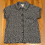 Madewell Women’s Bedtime Pajama Sleep Top in Mini Daisy Navy Blue Size XXS Photo 4