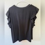 LuLaRoe  Leeann Ruffle Sleve Top XL Photo 2