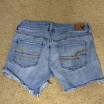 American Eagle  Outfitters Light Blue Midi Jean Shorts Photo 1