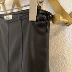 Free People  Black Faux Vegan Leather Spitfire Stacked Leggings 26 Photo 4