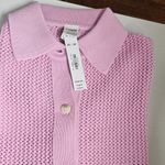 Victoria's Secret PINK Crochet Button-Down Top- Pink Lollipop -Size XS- 27022346 Photo 5