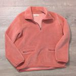 Madewell  pink 1/4 zip Sherpa pullover size XXS Photo 0