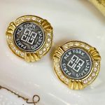Givenchy Crystal Logo Clip-On Earrings Photo 0