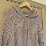 Aerie Hooded Knit Sweater Small Wool Photo 1