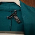 Eileen Fisher Stretch Jersey Bracelet-Sleeve V-Neck Top Teal Size M Photo 3