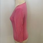 Gap  Pink Long Sleeve Lace Trim Tee Lyocel & Spandex Size M Photo 1