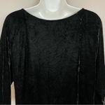 Vintage Crushed Velvet Top 3/4 Sleeves Blouse Semi Photo 5