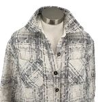 Angels & Castles Tweed Blazer Jacket Plaid Bouclé Wool Polyester Blend Medium Black Photo 2