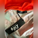 Lily Dress Bright Orange Floral Tank Wrap Front High/Low Size M Size M Photo 7