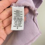 easel  Lilac Gauzy Oversized Henley Top Size Small Photo 6