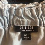 a.n.a  Light Blue Ruffled Top Photo 6