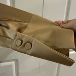 Talbots Gold Soft Satin Charmeuse Top Large Silky Evening Workwear Metallic Photo 4