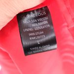 Olivaceous Red Midi Slip Dress V Neck Spaghetti Strap Viscose Rayon Size L Photo 6