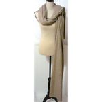 NWT New 100% Cashmere Scarf Wrap Long Womens Tan Ryllace Brown Taupe Photo 2
