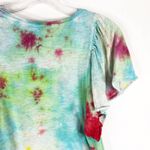 Old Navy  Medium Top Handmade Tie Dye Dragonfly Wings Blue Purple Pink 1343‎ Photo 6