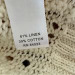 Banana Republic  Cardigan Sweater Linen Blend Button Up Belted Knit Chunky SZ S Photo 6