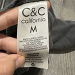 C&C California Grey Sweater Pull Over 1/4 zip adjustable neck streetwear 2000s women medium c&c Photo 3