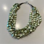 Vintage Green Coin Pearl Strand‎ Necklace Photo 6