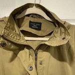 Love Tree Tilly’s High Collar Hooded Olive Green Full Zip Windbreaker Size M Photo 1