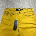 Karl Lagerfeld  Colored‎ Girlfriend Denim Jeans Size 26 Yellow Cuffed Women's NWT Photo 1