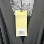 Jane Lamerton black satin lace trim belted midi robe size small NEW Photo 8