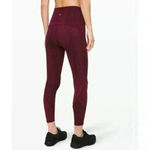 Lululemon In Movement Tight 26” Linear Spray Dye White Garnet 4 Photo 1