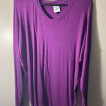 CAbi  loose v neck dolman bat wing sleeve tunic top purple medium loose fit rayon Photo 0