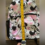Disney Minnie Mouse Girl's 16" School Pink Grey Floral Backpack Bag Photo 3
