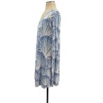 Tori Richard  Honolulu Jersey Mini‎ Dress Seashell Print Blue Size Small Photo 4