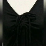 BP ✨NWT little essentials black dress with cinched neckline with a bow Medium Photo 6
