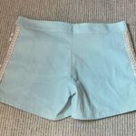 Judith March  Seersucker Shorts with Lace L Photo 1