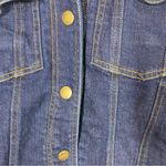 Faherty  Andie Denim Jacket Red Plaid Shearling‎ Sherpa Lined size large Gorpcore Photo 4