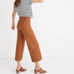 Madewell Orange Rust Retro Emmett High Waisted Wide Leg Crop Jean Trouser Pants Photo 1