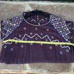 Free People  In the Clouds navy beaded embroidered sequin boho tunic mini dress Photo 10