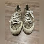Converse  Women's Beige Snake Pattern Sneakers Photo 2