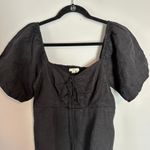 Boden Halterneck Cutout Column Dress Linen Black Size 10 Photo 9