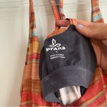 prAna  Francesca Striped Active‎ Dress orange yellow size large Photo 4