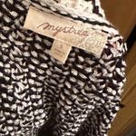 Mystree fringe black and white sweater tank Photo 3