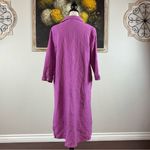 Eileen Fisher J. Jill Womens Medium Petite Pink Mauve 3/4 Sleeve Pullover Dress Photo 4