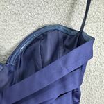 Hailey Logan dress womens 8/10 blue strapless glitter jewel Prom Wedding event Photo 9