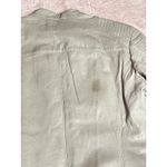 Hugo Boss  Leather Jacket Women's Size Small Beige Full Zip Top Biker Style READ Photo 6