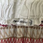 Johnny Was Los Angeles Frederique Embroidered Side Slit Linen White Maxi Skirt Photo 5