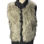 Loft Faux Fur Zip front sleeveless Vest Size XS/Small Photo 9